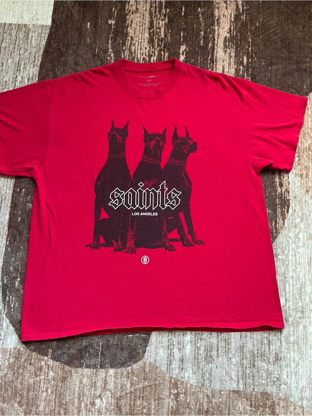 Saints Los Angeles red t-shirt